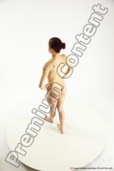 Nude Woman White Standing poses - ALL Slim long colored Standing poses - simple Multi angle poses Pinup